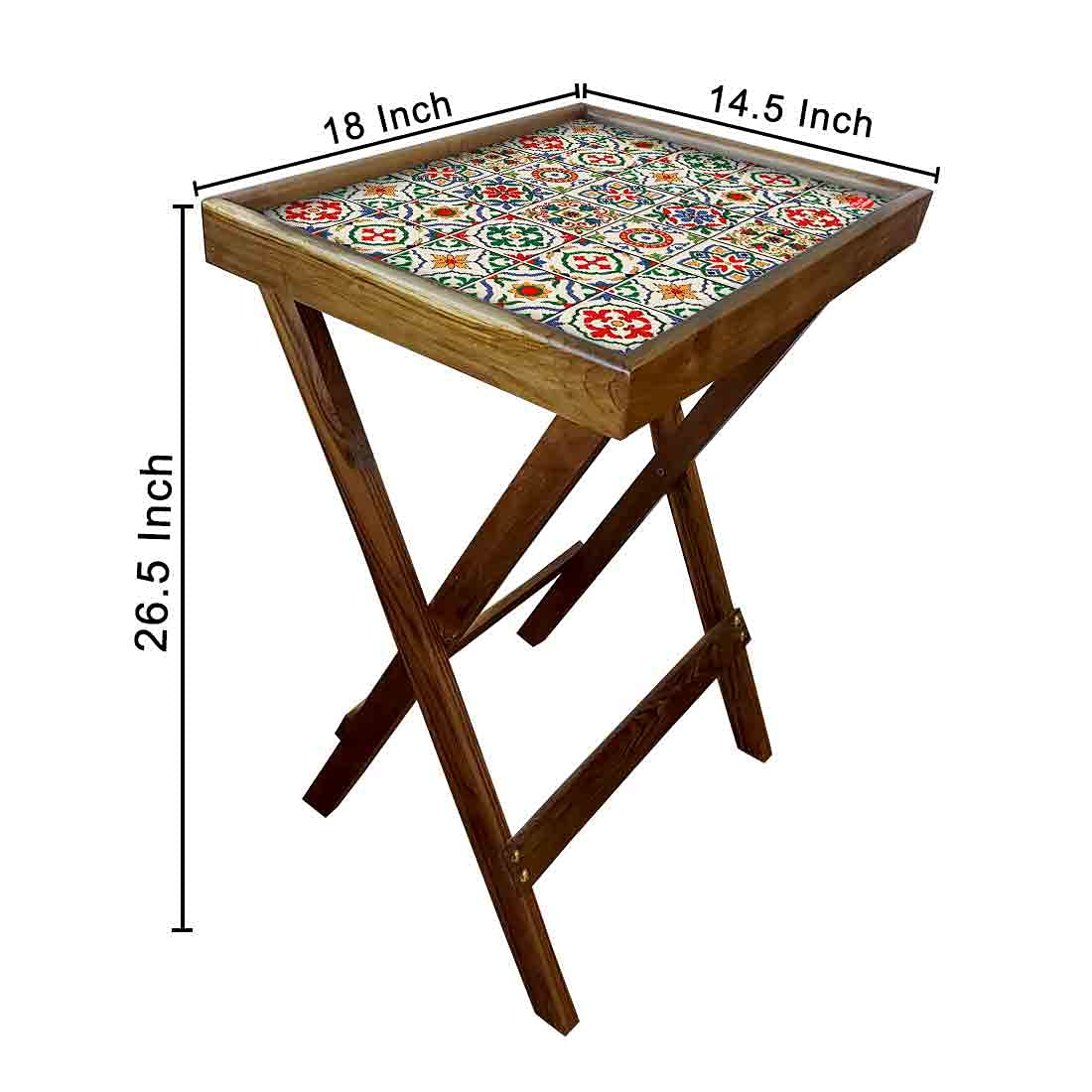 Foldable TV Trays Table Bar Snacks Serving Tables - Spanish - Image 6