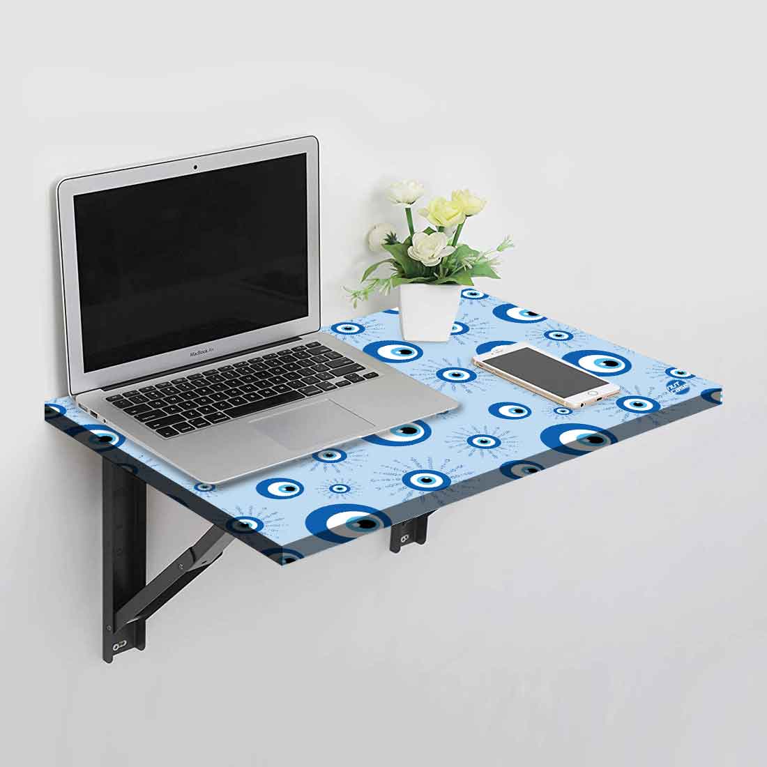 Designer Wall Mounted Foldable Study Table for Kids - Evil Eye Protector - Image 8