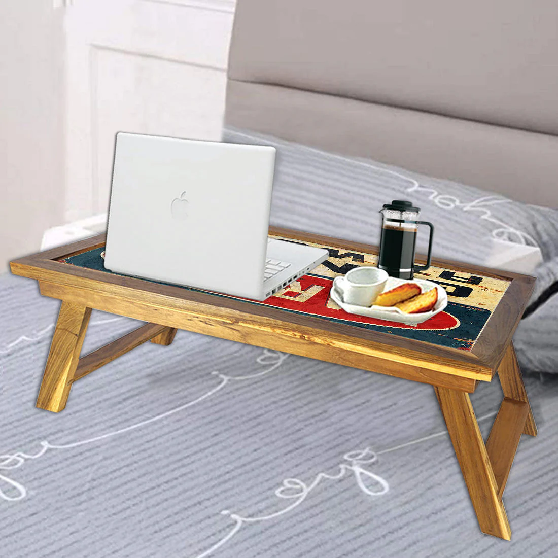 Nutcase Folding Bed Breakfast Table - Genius at Work - Image 4