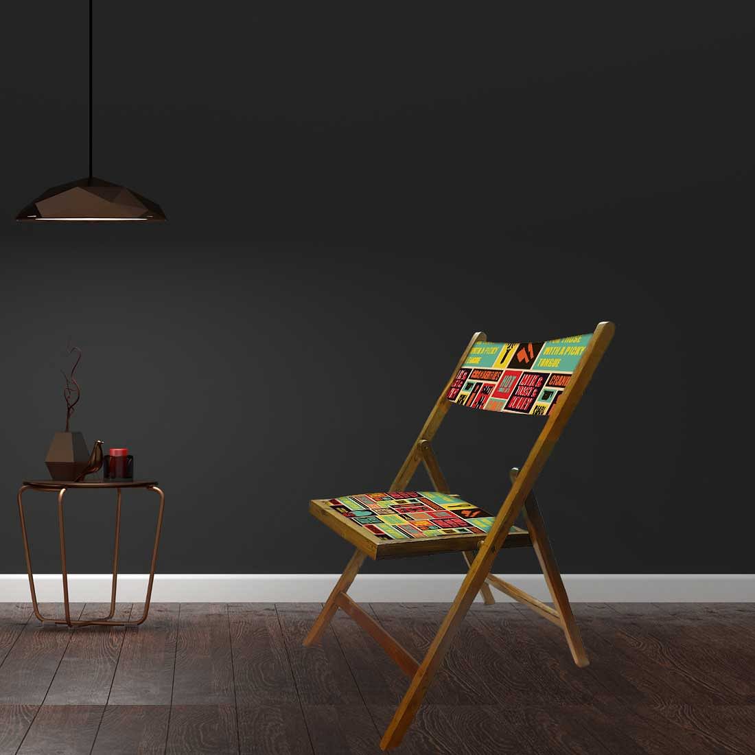 Nutcase Wooden Chair For Balcony Patio - Cranberries - Image 4