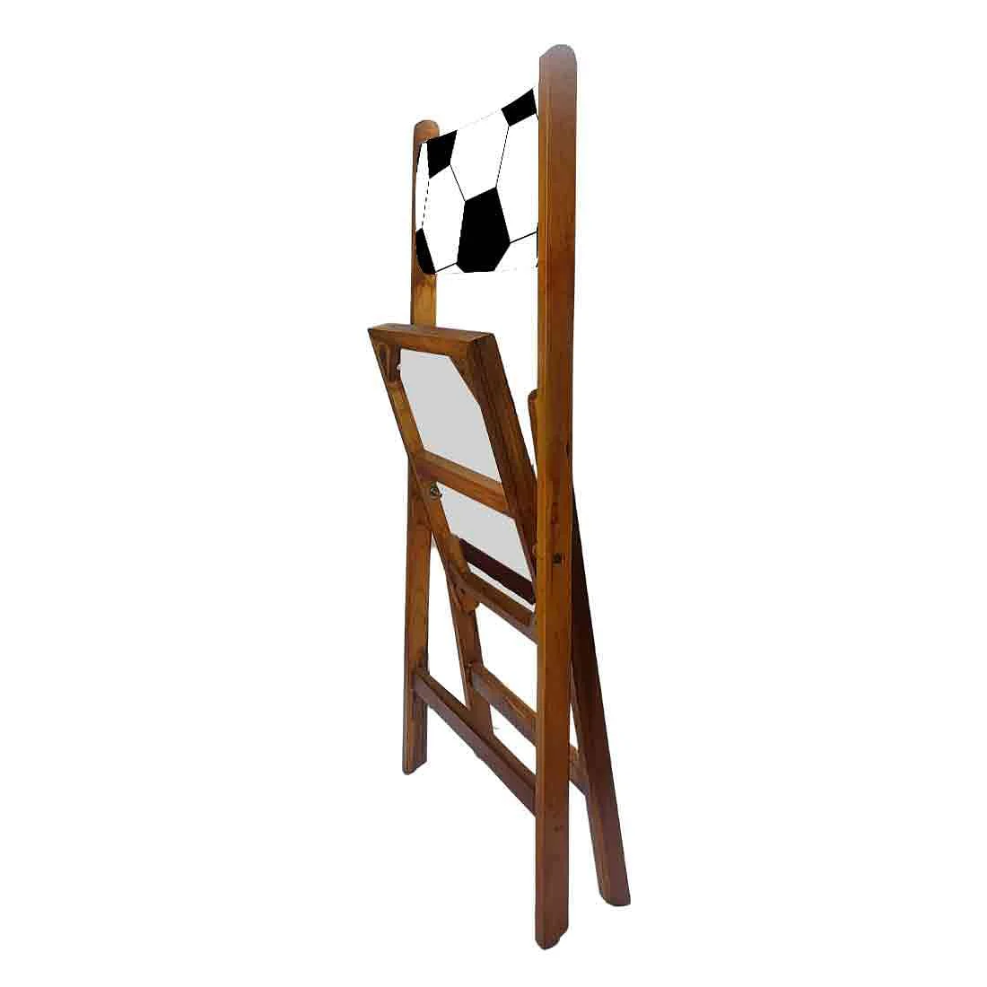 Nutcase Wooden Foldable Chair With Cushion - Football - Image 6