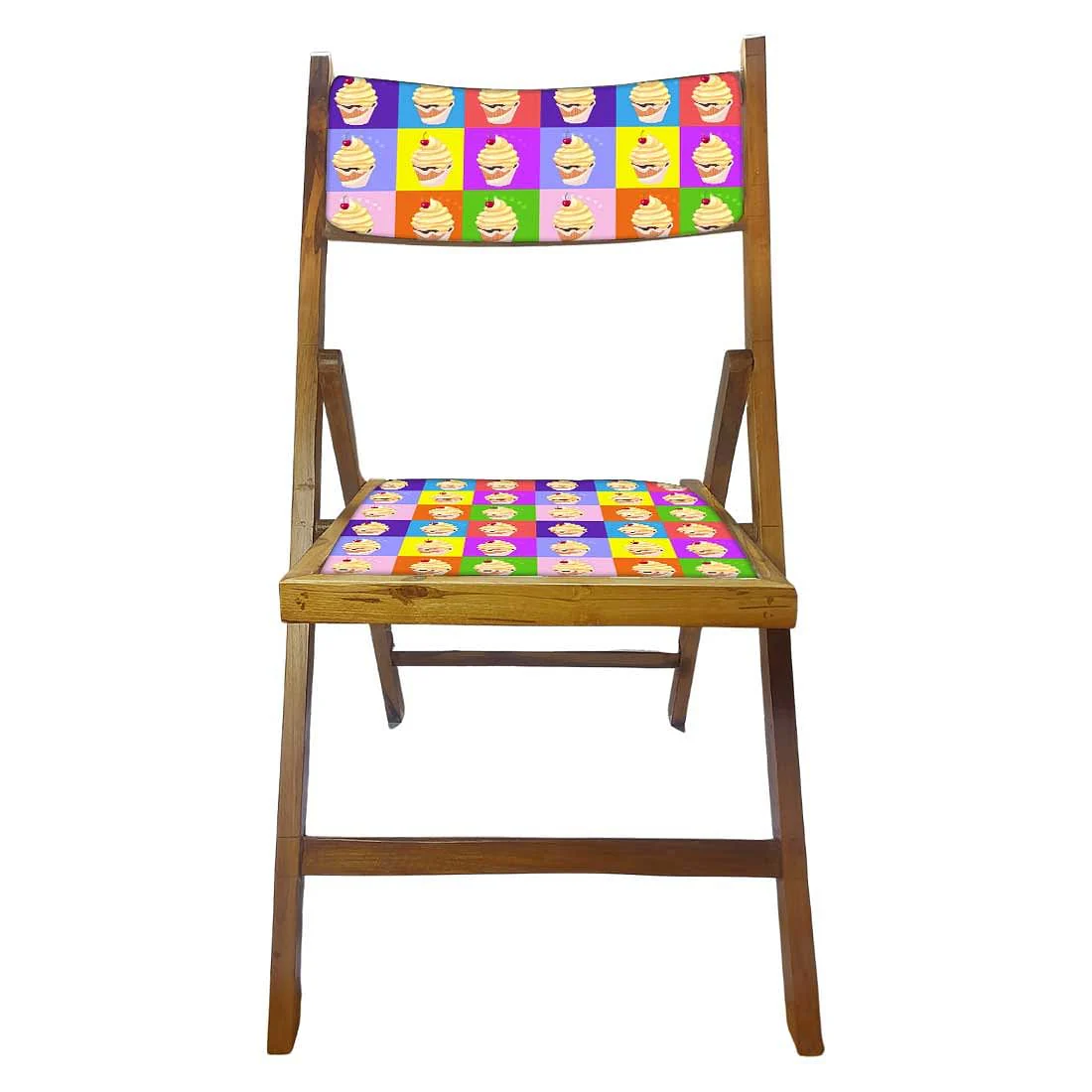 Nutcase Wooden Chairs With Cushion Seat For Home - Ice Cream - Image 5