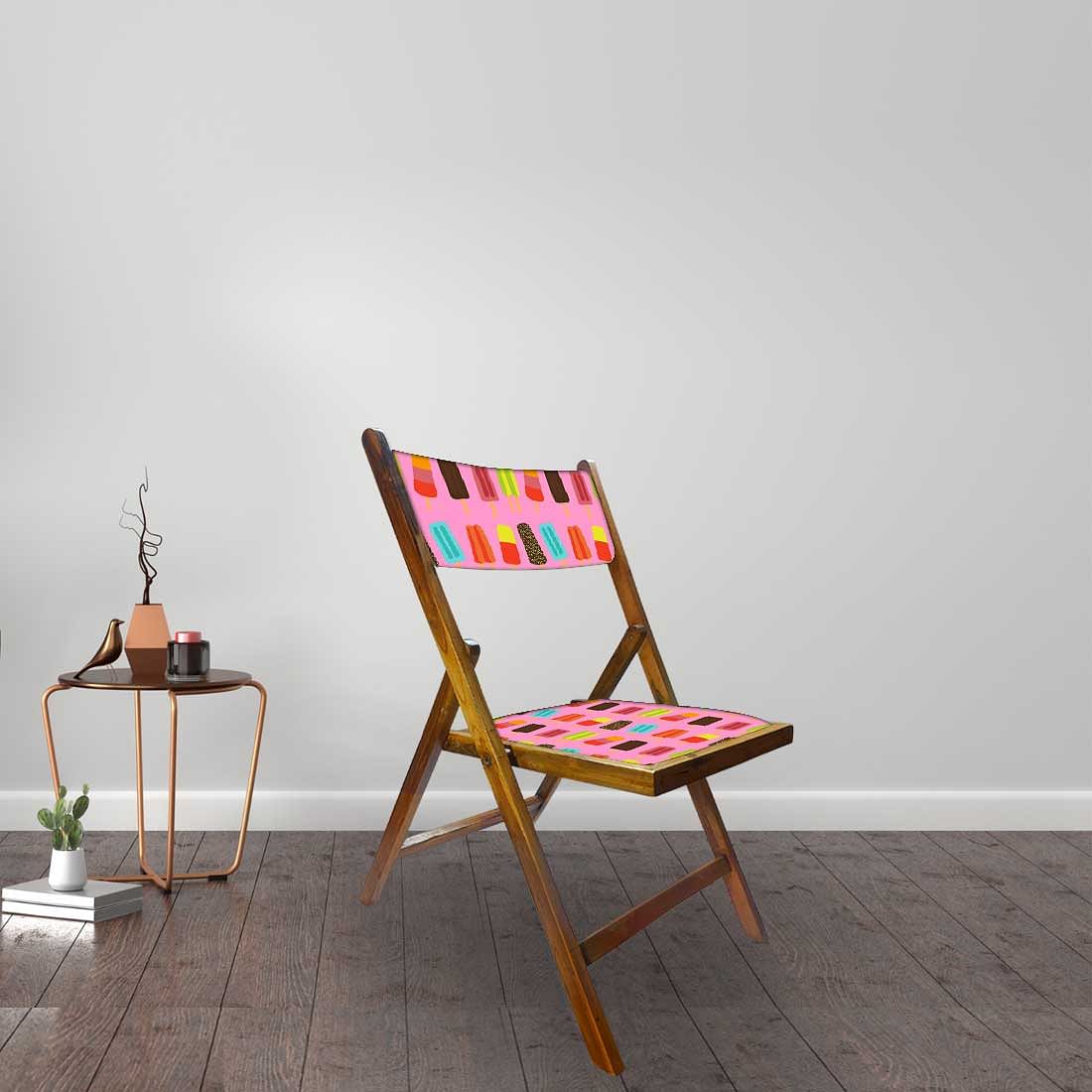 Nutcase Folding Wooden Chair For Home - Ice Cream Candy - Image 3
