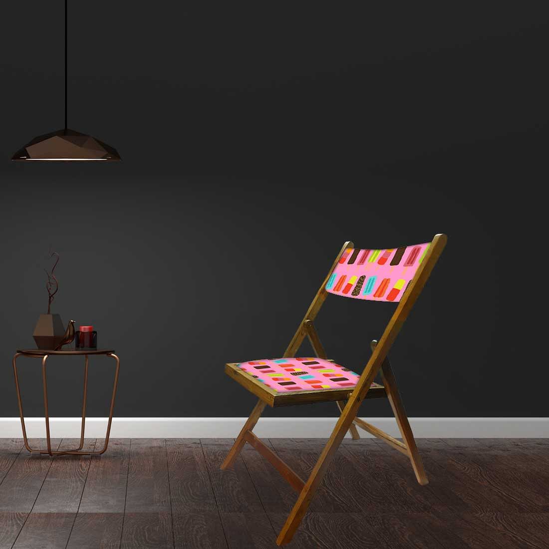 Nutcase Folding Wooden Chair For Home - Ice Cream Candy - Image 4