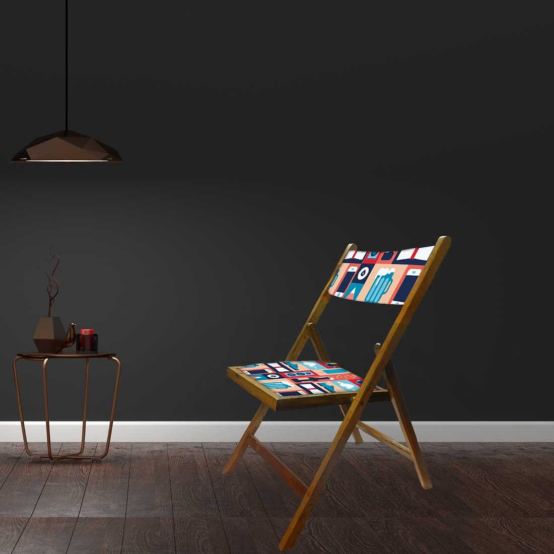 Nutcase Folding Wooden Chair For Dining - Phone - Image 4