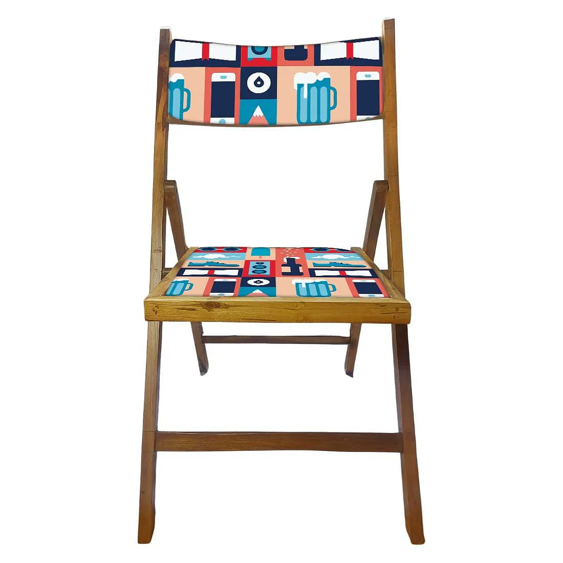 Nutcase Folding Wooden Chair For Dining - Phone - Image 5