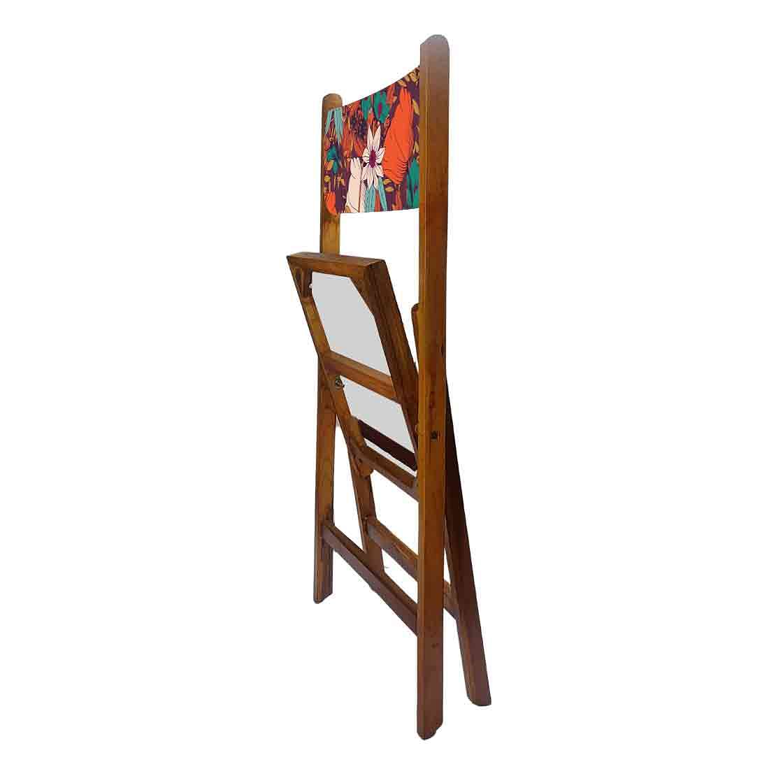 Nutcase Designer Teak Wood Chairs - Red Elegance - Image 6