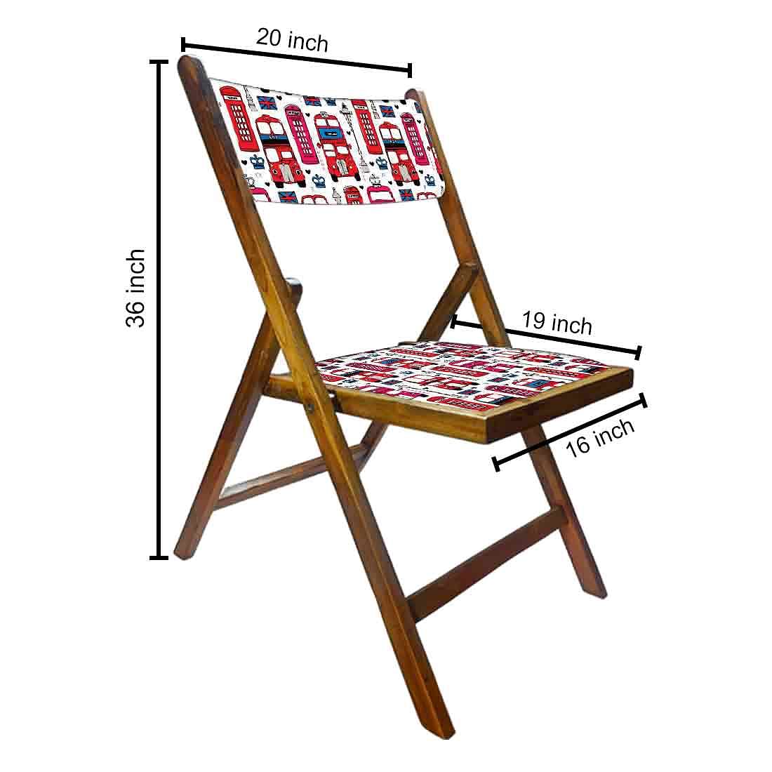 Nutcase Folding Wooden Chair For Home - Van - Image 2