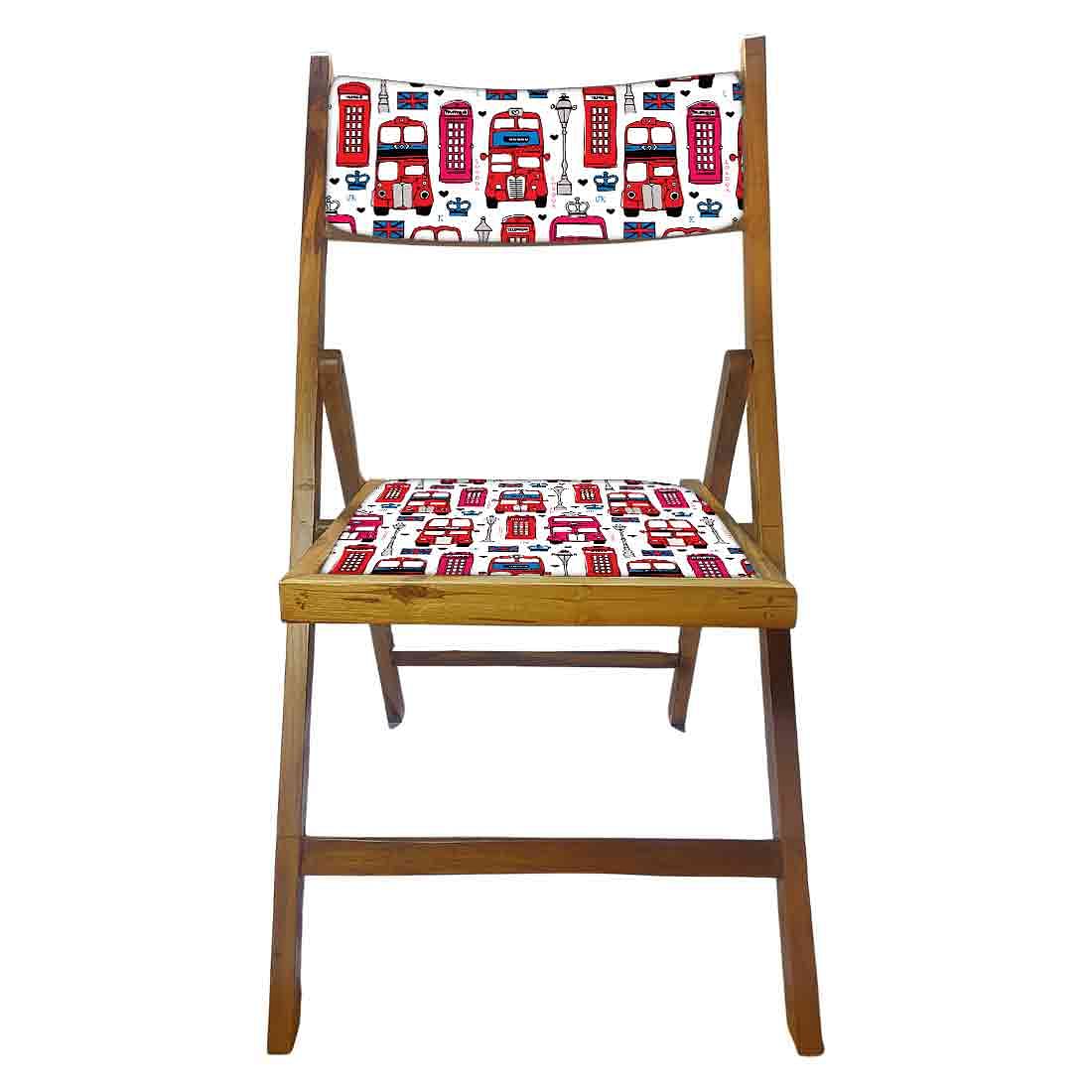 Nutcase Folding Wooden Chair For Home - Van - Image 5