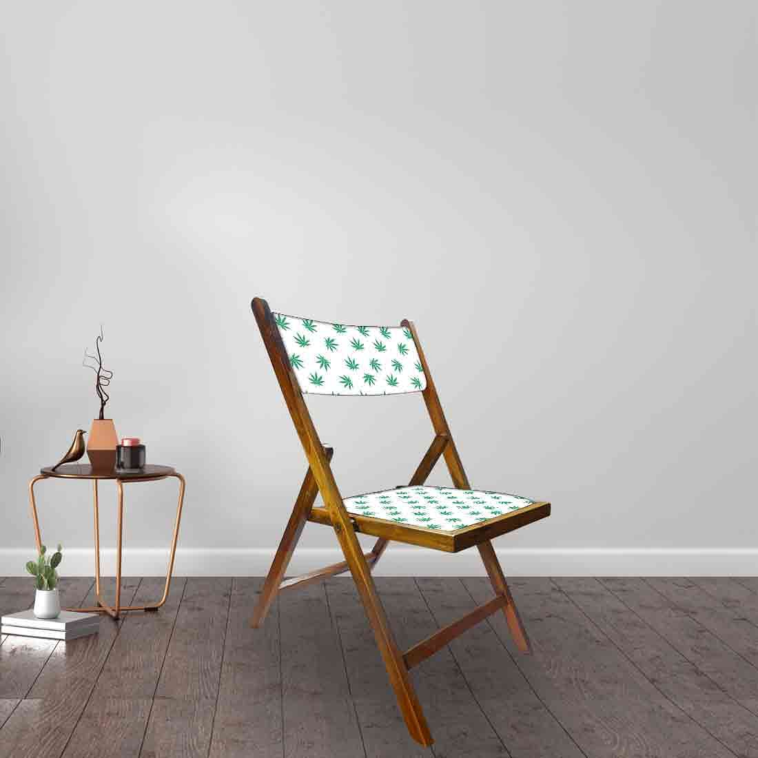 Nutcase Folding Wooden Chair For Dining - Baby Leaves - Image 3