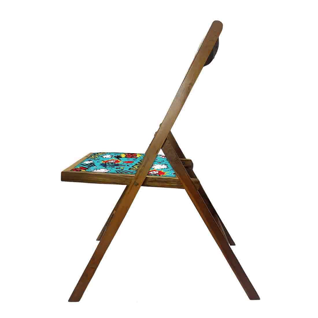 Nutcase Foldable Wooden Chairs With Cushion For Balcony - Smash - Image 7