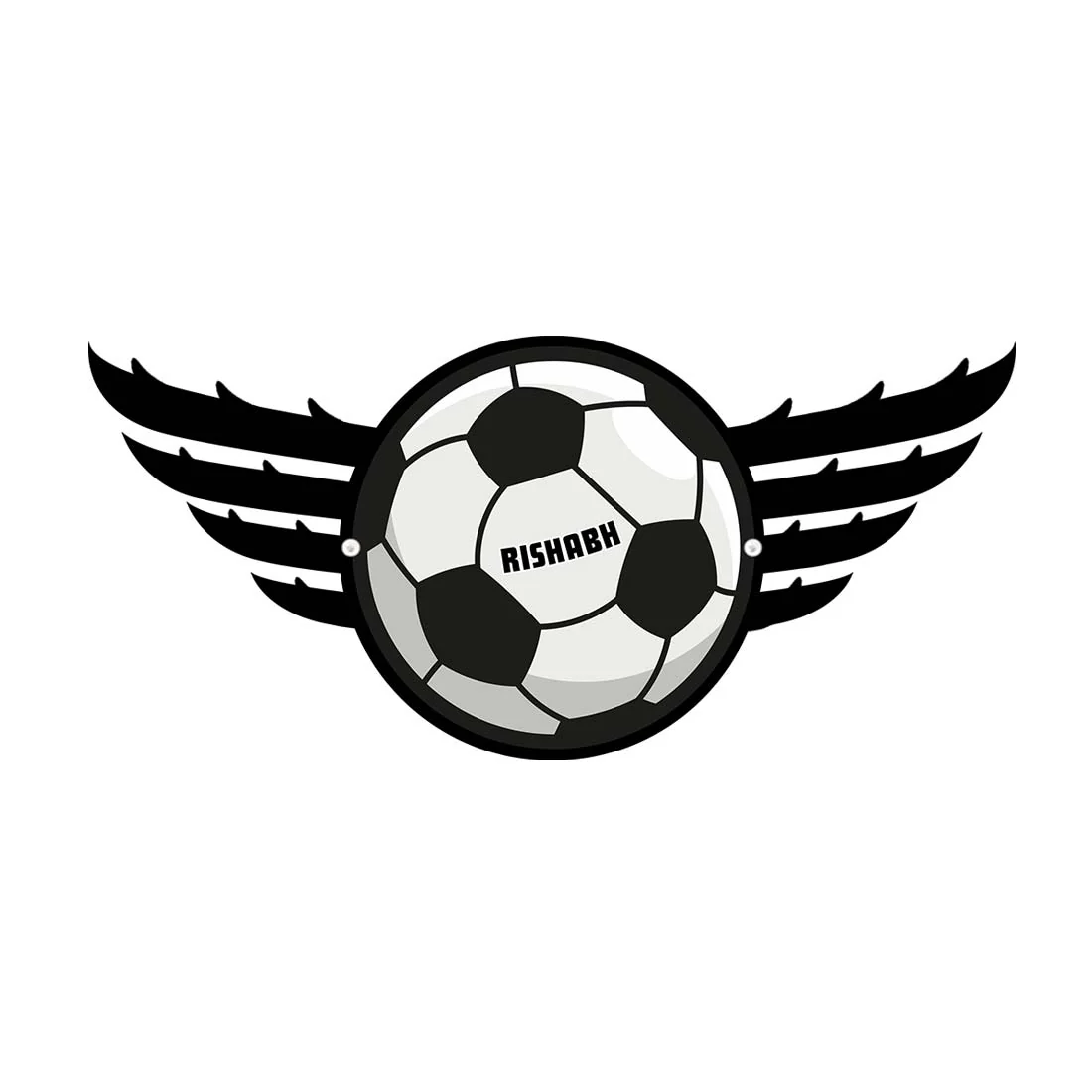 Football Medal Holder for Wall Custom Metal Medal Organizer - Soccer - Image 4