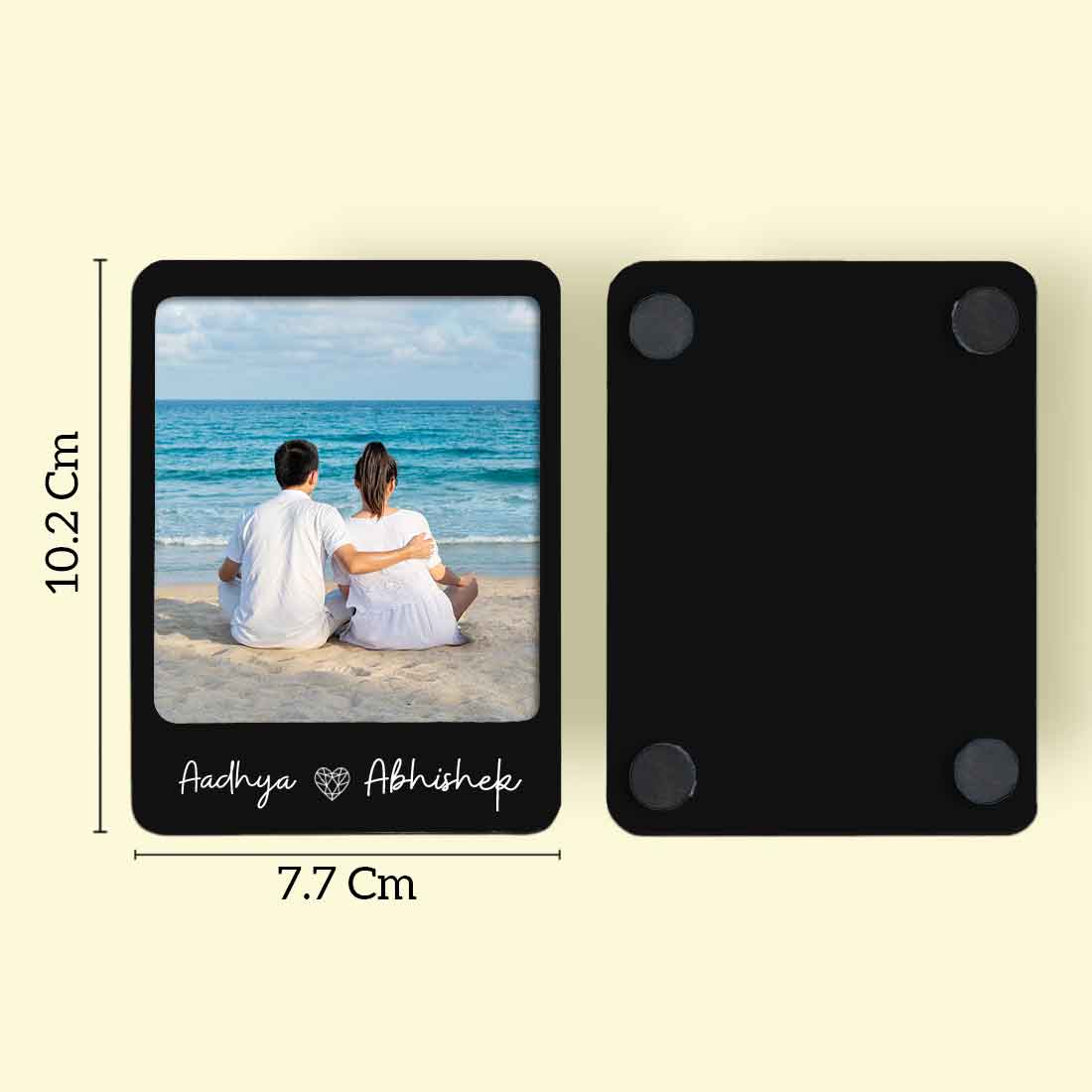 Fridge Photo Magnets Polaroid Styled with Slide-in Picture Mechanism-Set of 2 - Image 3