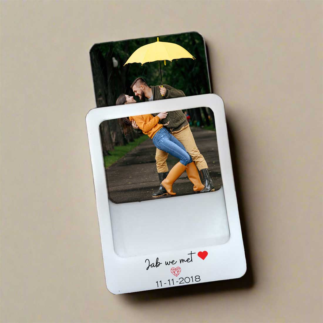 Fridge Photo Magnets Polaroid Styled with Slide-in Picture Mechanism-Set of 2 - Image 8
