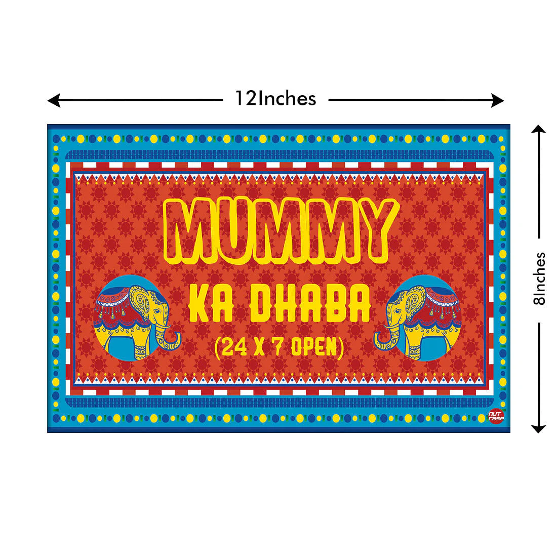 Funny Gifts For Mom Kitchen Welcome Sign - Mumma Ka Dhaba - Image 3