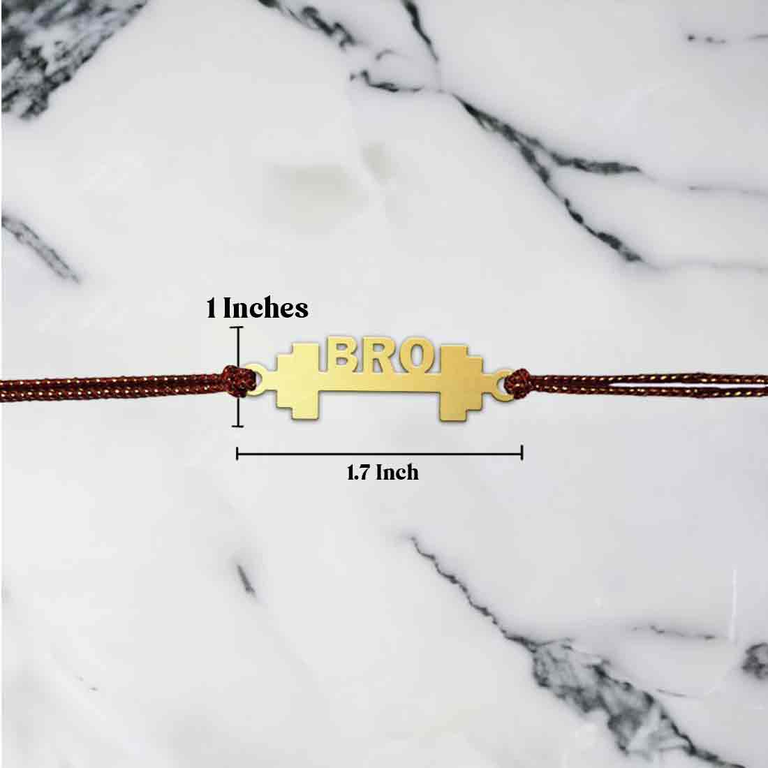 Funny Rakhi Design For Raksha Bandhan Cool Acrylic Rakhi-GYM BRO - Image 3