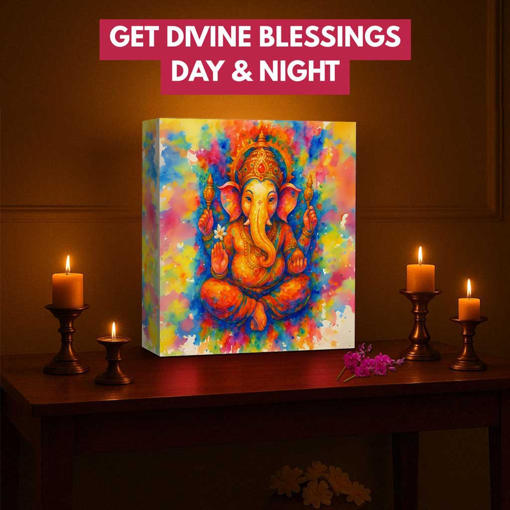 Ganesh LED Lighting – Beautiful God Lamp for Spiritual Home Decoration - Image 2