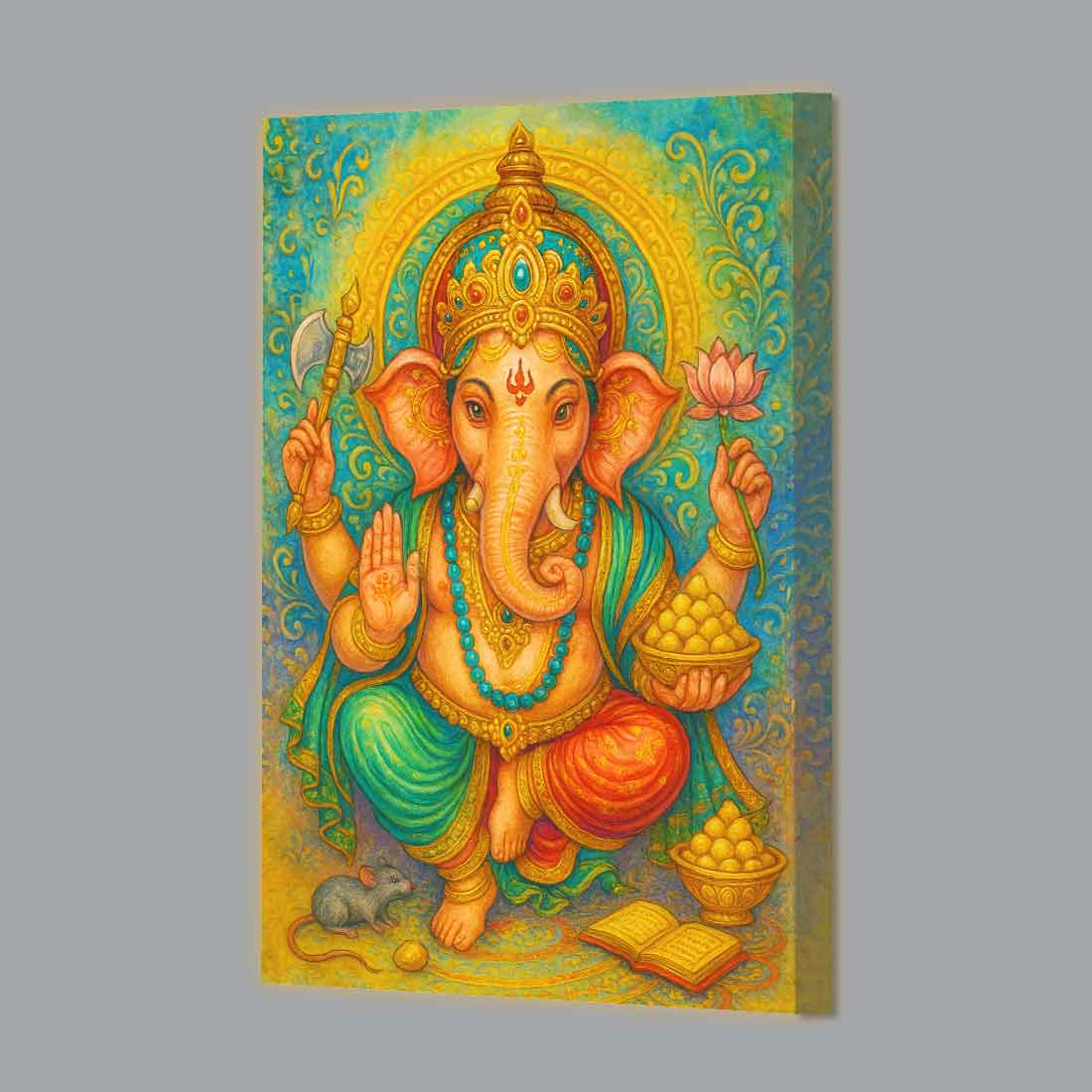 Ganesh Lighting Photo Frame with HD Print – Glowing LED Decor for Home Temple or Gifting - Image 3