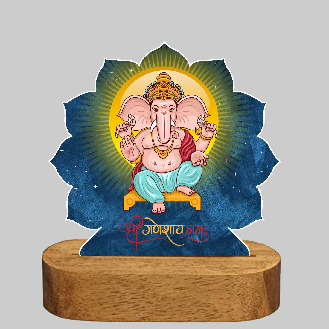 Ganesha Light Led Lamp Idol For Home With Modak Candles & Lamp; Pen - Ganesh Chaturti Gifts - Image 7