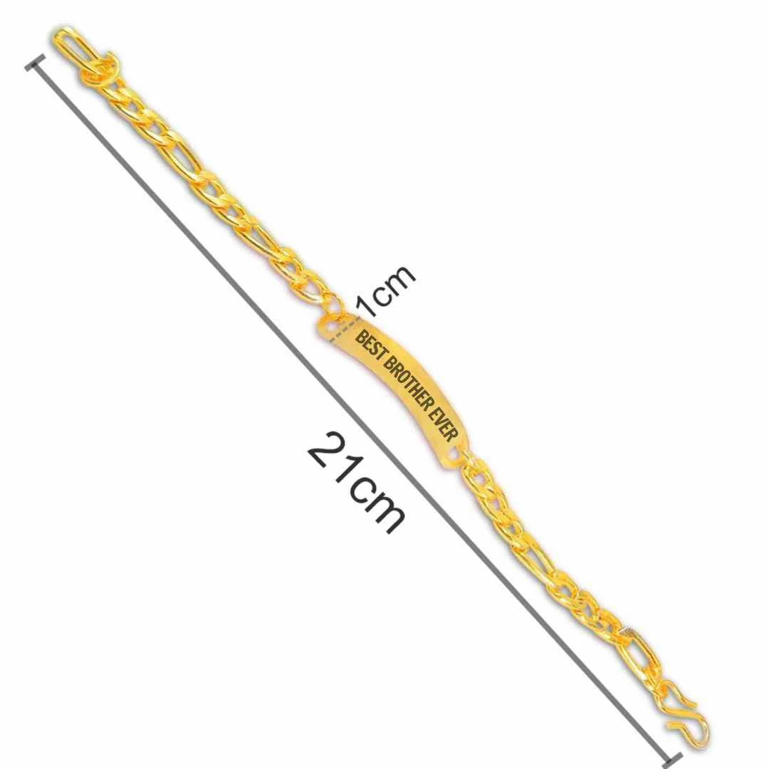 Rakhi Bracelet for Brother Stylish Rakhis for Raksha Bandhan-Best Brother Ever - Image 8