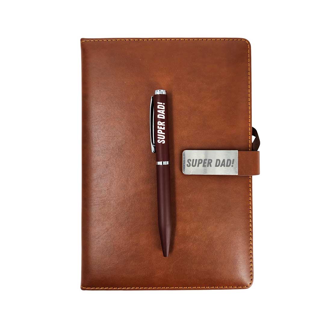 Gift for Dad Custom Diary with Engraved Pen Set-Fathers Day Gifts - Image 2