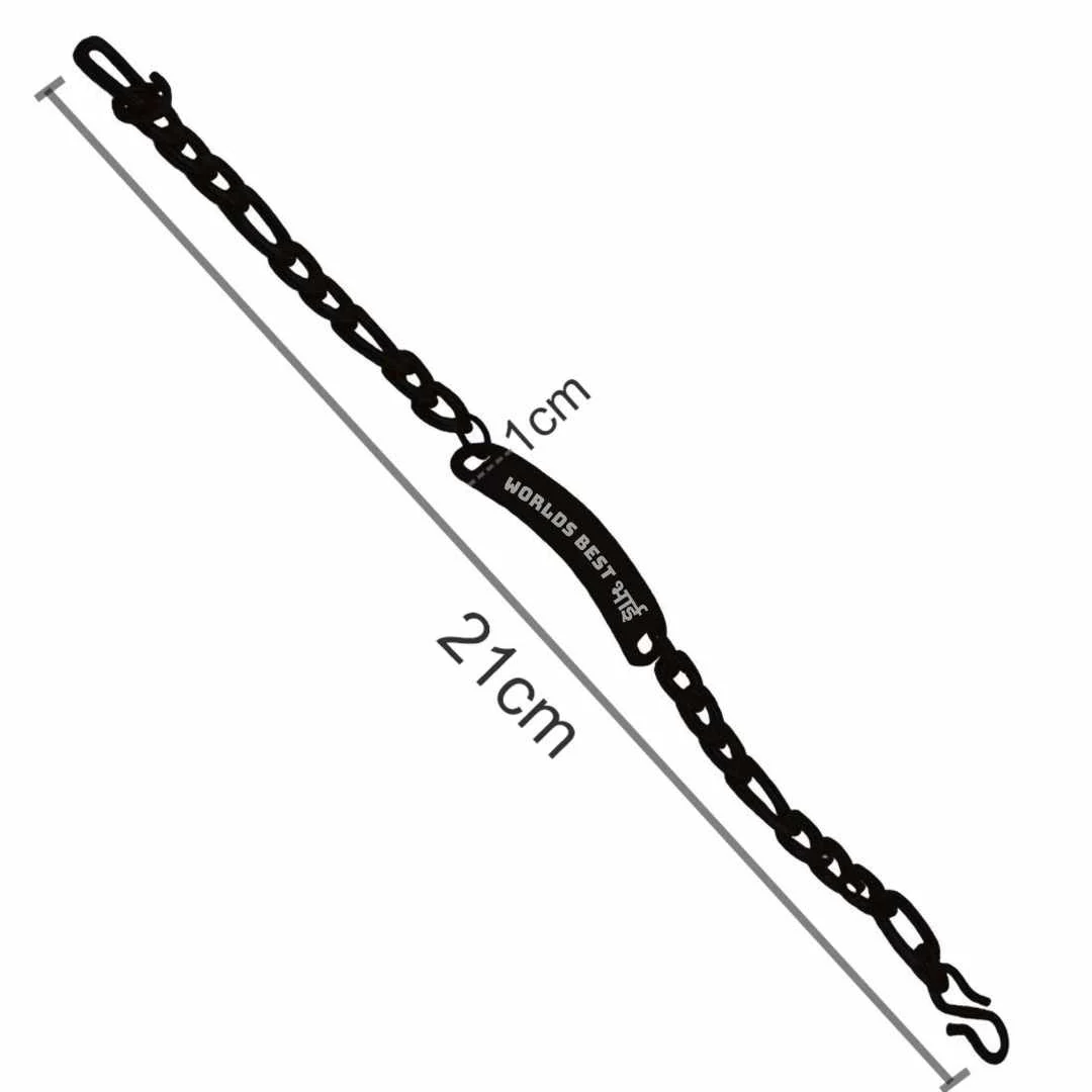 Gift for Raksha Bandhan Fashion Bracelet With Engraving Unique Rakhi Gifts For Brother -Black Rhodium/Gold Plated -Worlds best भाई - Image 7