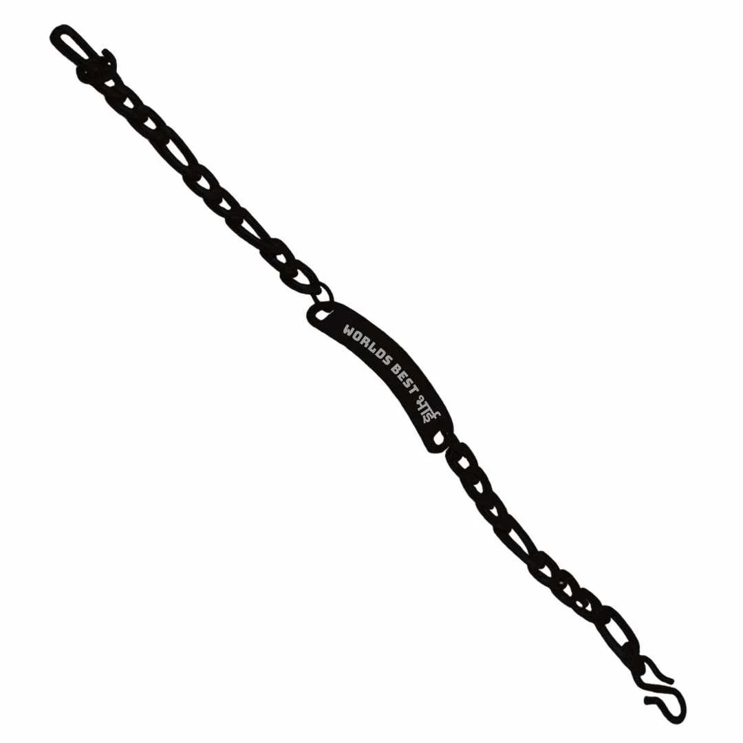 Gift for Raksha Bandhan Fashion Bracelet With Engraving Unique Rakhi Gifts For Brother -Black Rhodium/Gold Plated -Worlds best भाई - Image 9