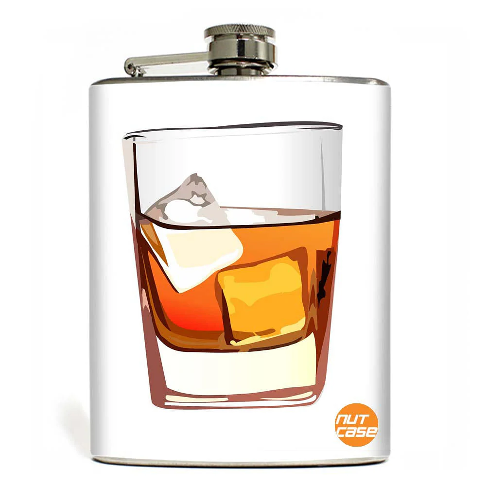 Hip Flask  -  Whiskey On The Rocks - Image 2