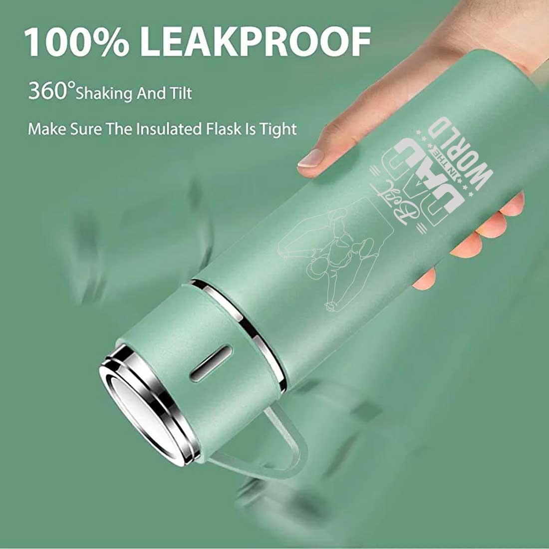 Gifts for Dad Travel Thermos With 2 Cups Gift Set Box - World Best Dad - Image 5