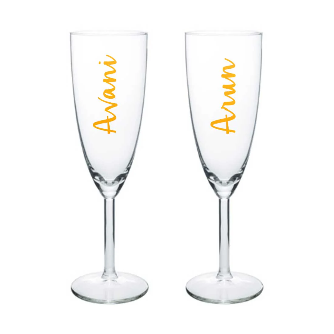 Customized Champagne Glasses With Name Wedding Anniversary Gift - Add Names - Image 6
