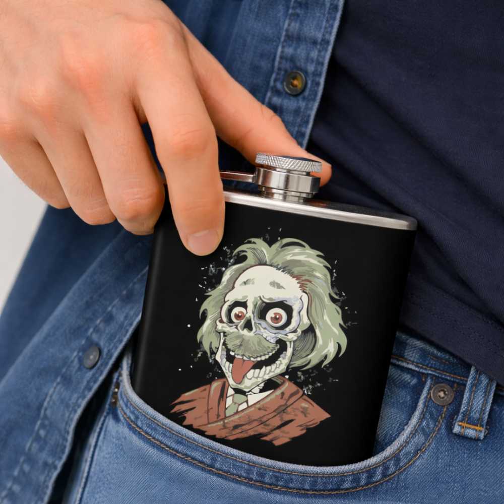 Hip Flask - Albert Turns Zombie - Image 3