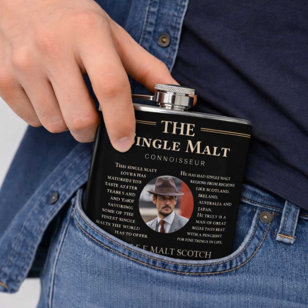 Hip Flask with Funnel-The Single Malt - Image 4