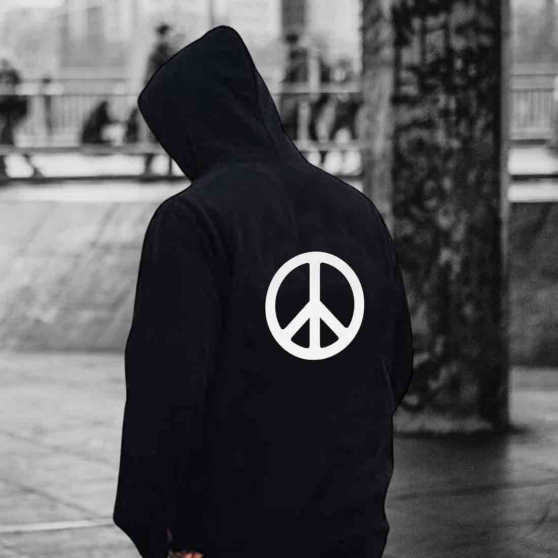 Nutcase Unisex Hoodies For Men - Peace - Image 5