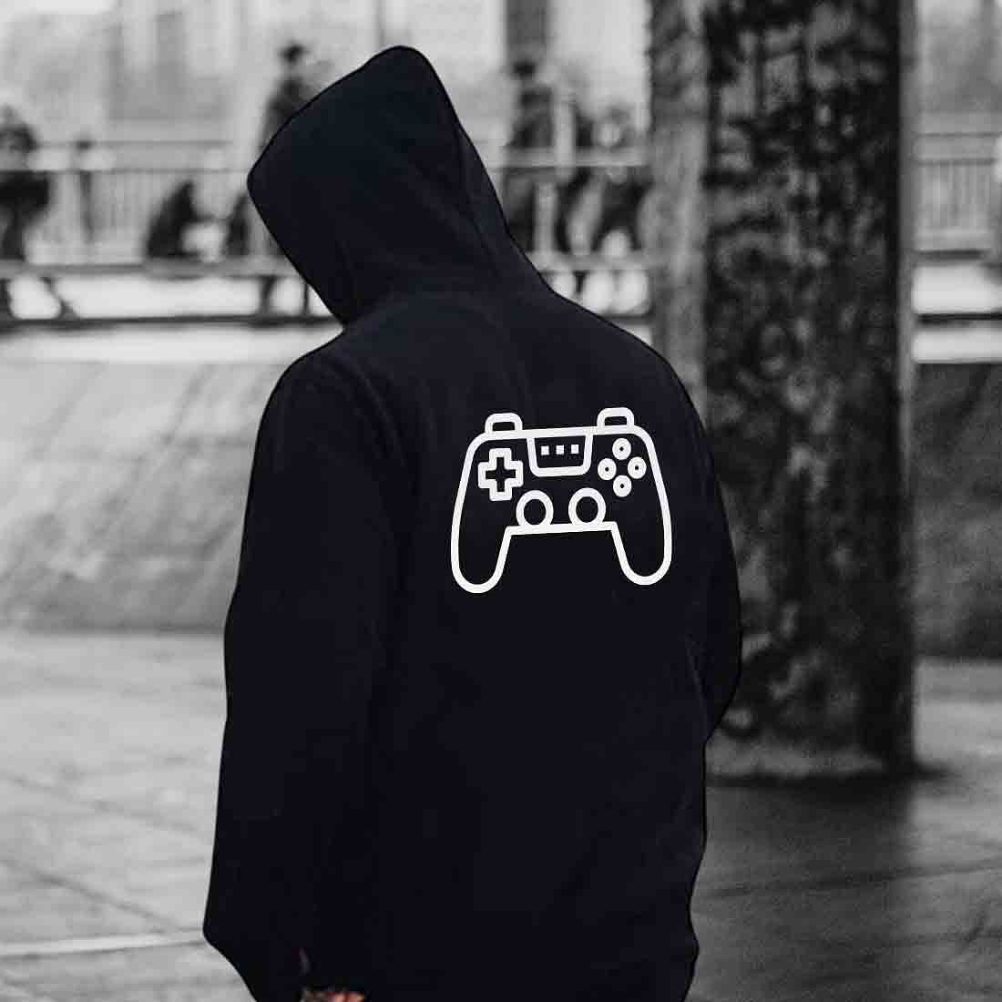 Nutcase Designer Unisex Black Hoodie - Game - Image 6
