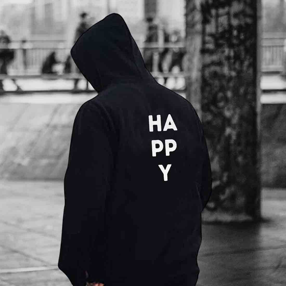 Nutcase Unisex Hoodies For Men - Happy - Image 6