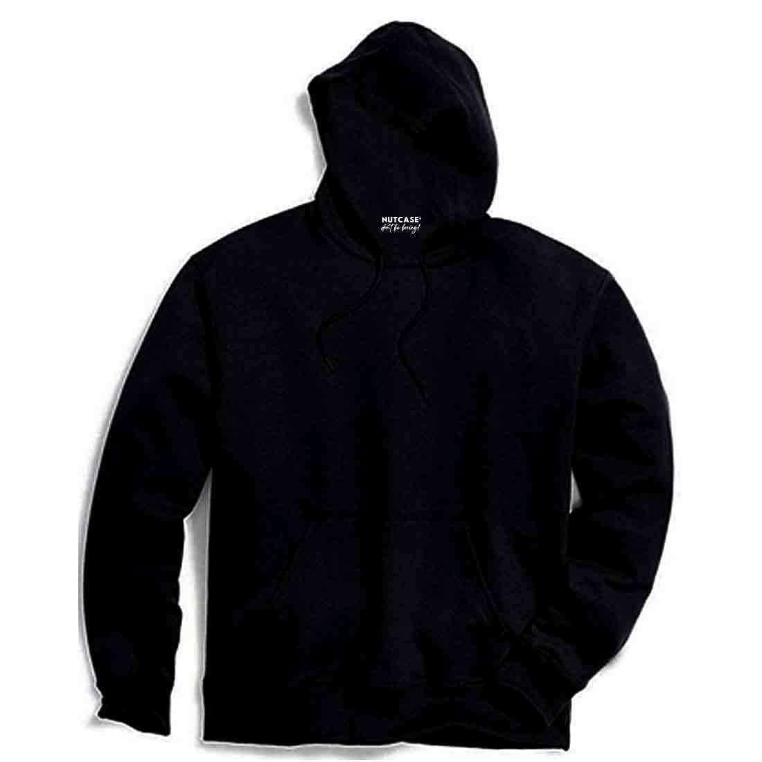 Nutcase Hoodie Stylish Jumper Sweatshirt Unisex ( Black ) - Camera - Image 4