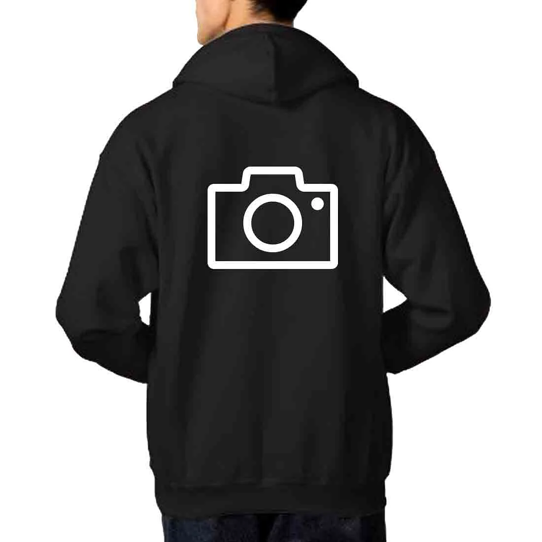 Nutcase Hoodie Stylish Jumper Sweatshirt Unisex ( Black ) - Camera - Image 5