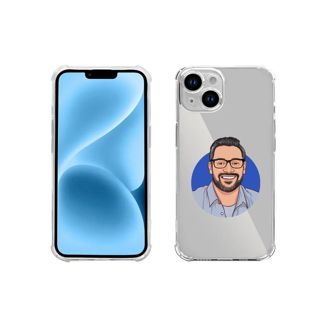 I Phone 13 Transparent Cover Personalized TPU Cover with Art Design - Image 8