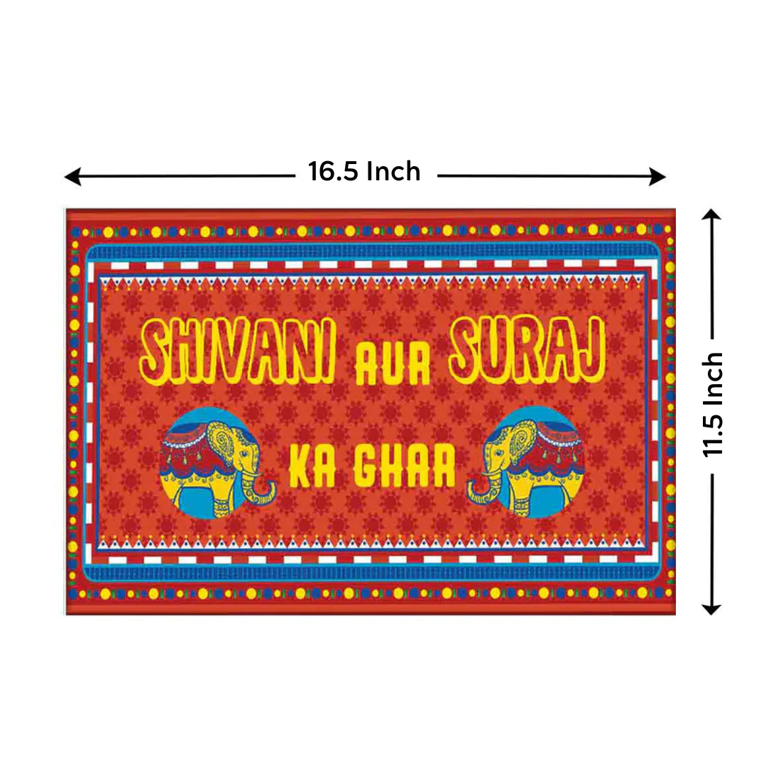 Quirky Unique Name Plate for Home  - Indian Kitsch Art - Image 8