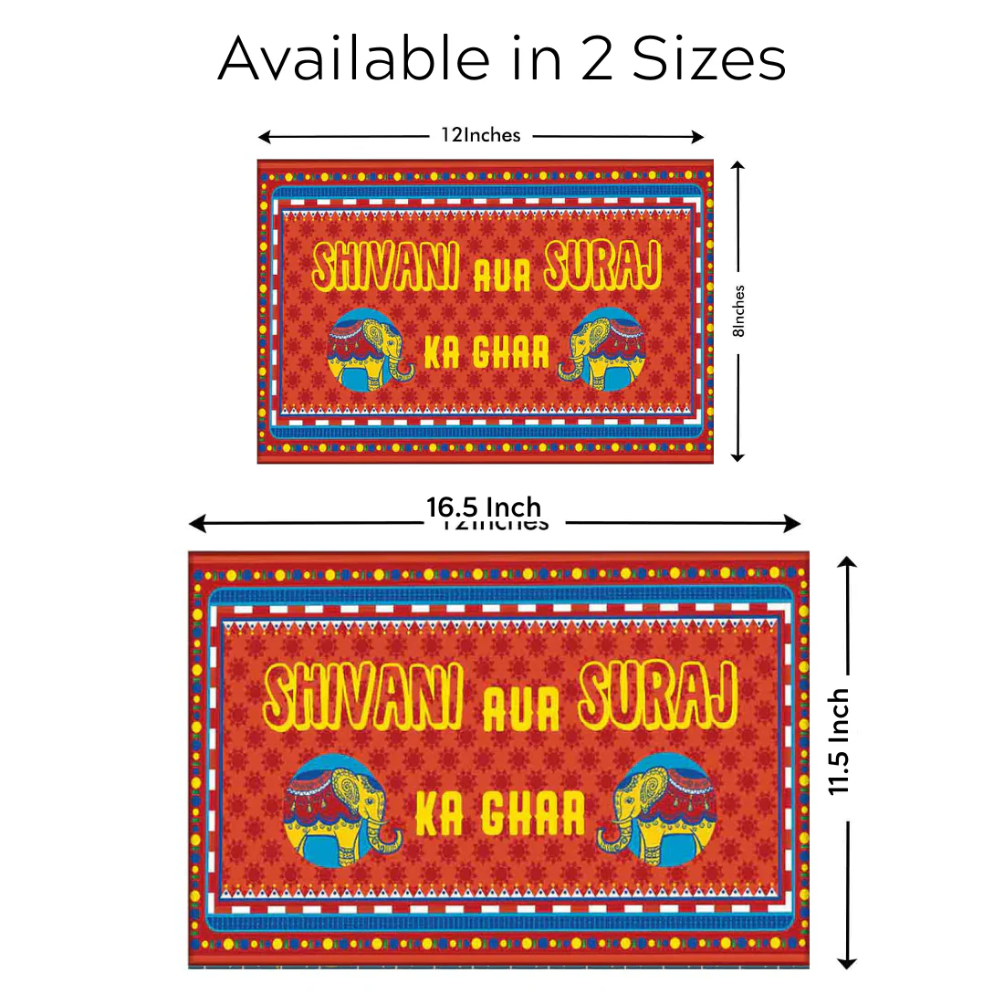 Quirky Unique Name Plate for Home  - Indian Kitsch Art - Image 9