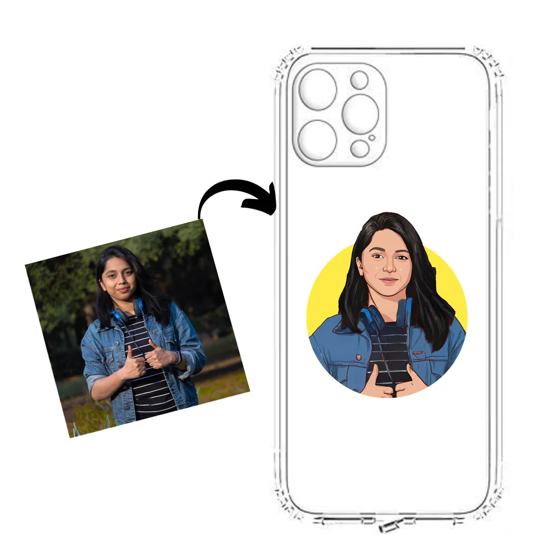 IPhone 11 Pro Max Case with Camera Protection Custom TPU Flexible Cover with Art Design - Image 2