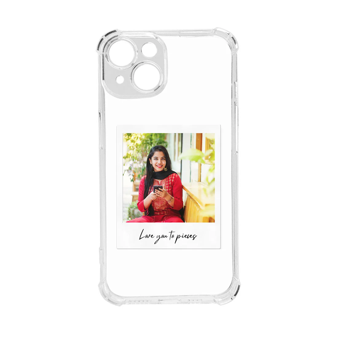 iPhone 14 Back Cover with Camera Protection Custom Photo TPU Clear Cases - Image 4