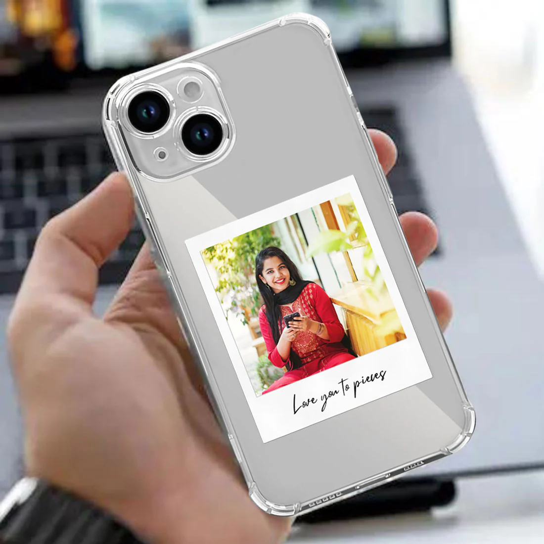 iPhone 14 Back Cover with Camera Protection Custom Photo TPU Clear Cases - Image 6