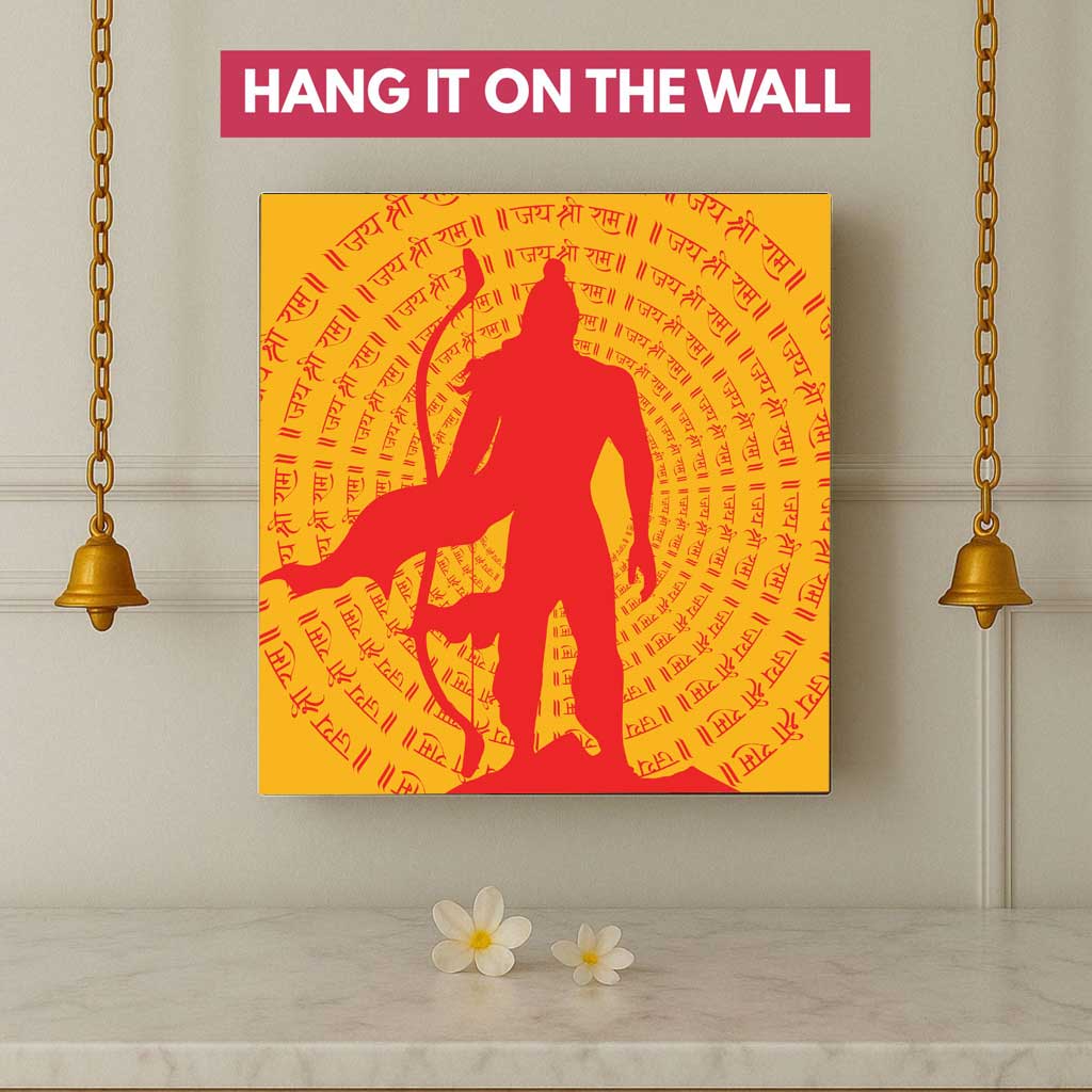 Jai Shree Ram Light Night Wall Lamp for Home Temple & Pooja Room Décor - Image 5