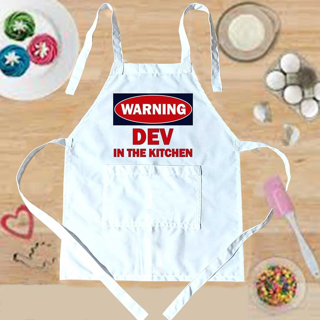 Customized Apron for your Kids - Warning - Image 7