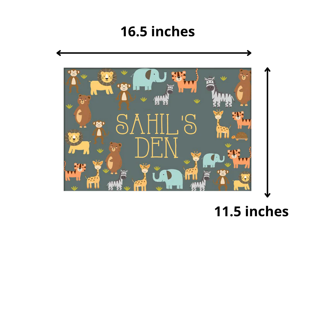 Kids Custom Room Name Plate - Cute Animals - Image 4