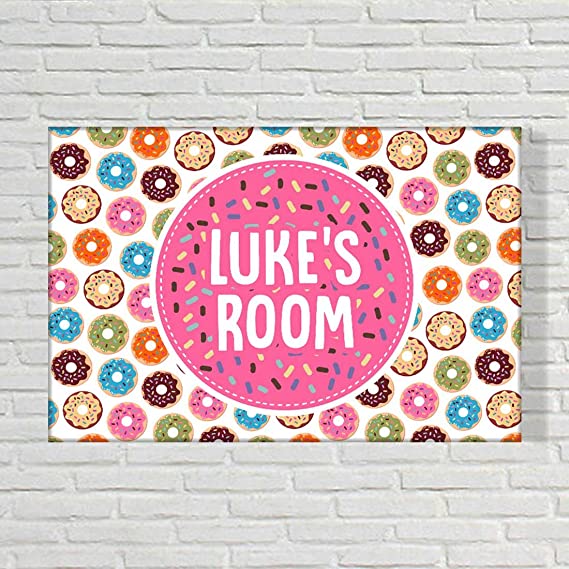 Custom-Made Kids Name Plate - Sweet Doughnut - Image 2