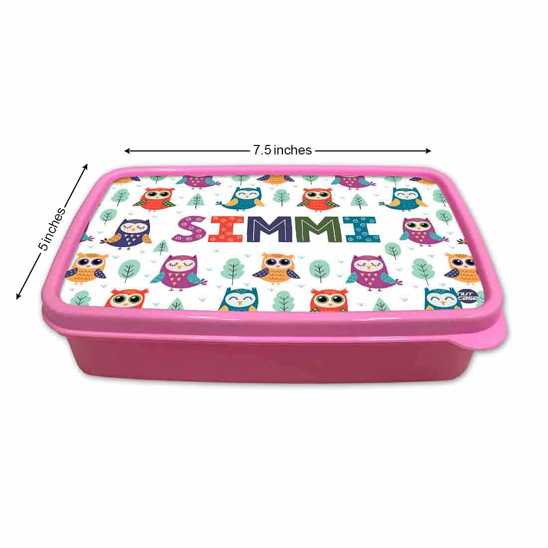 Plastic Customizable Snack Box for Girls Returns Gift Birthday - Owl & Tree - Image 5