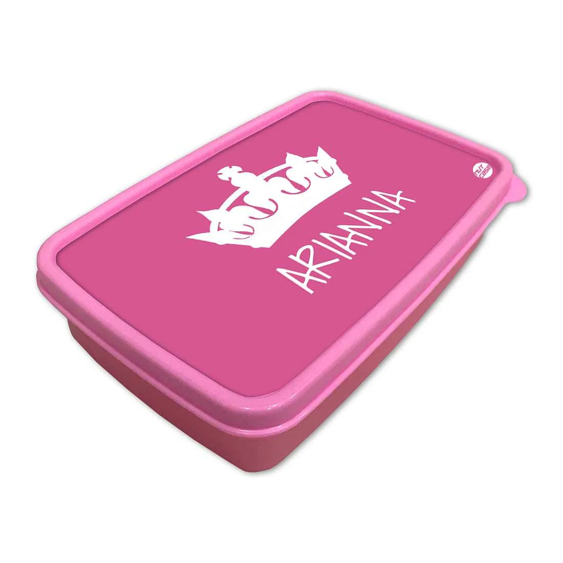 Personalized Snack Box for Kids Plastic Lunch Box for Girls - Princess - Image 2