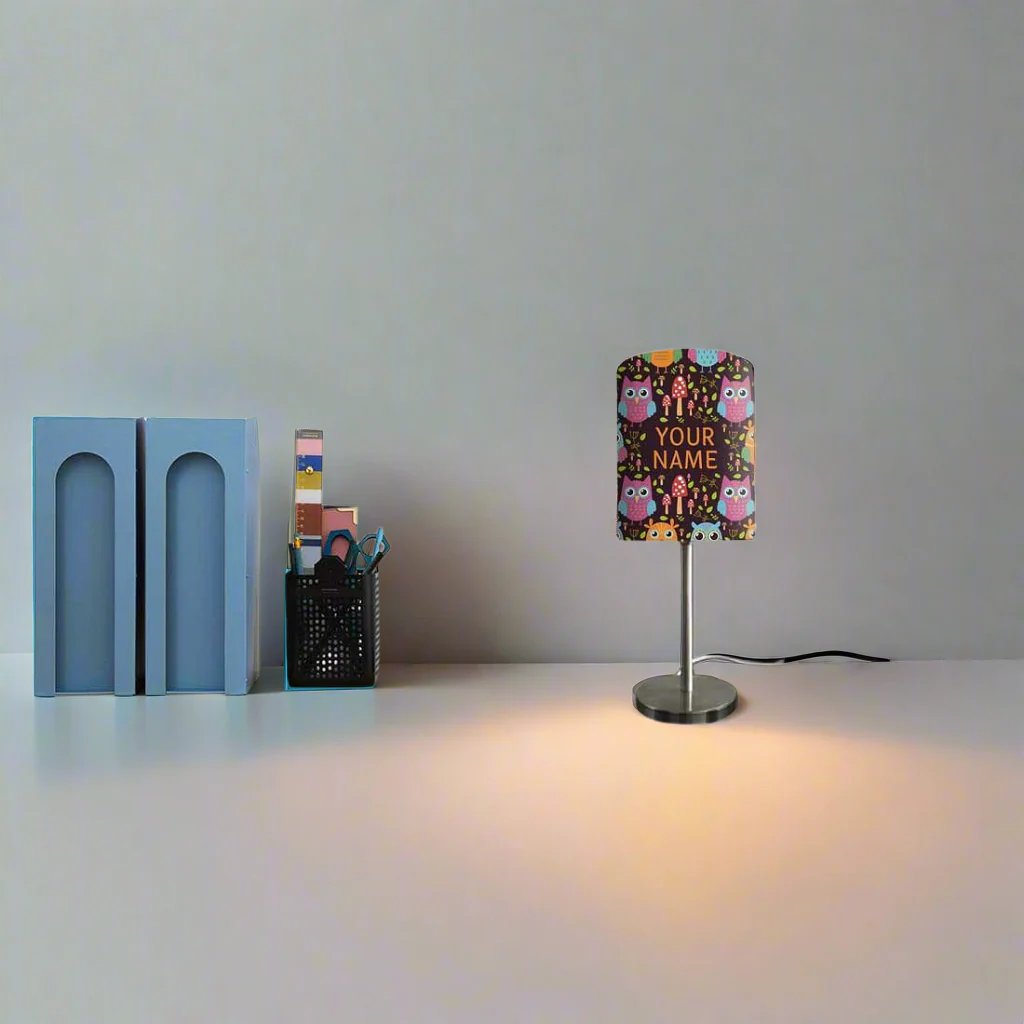 Small Table Lamp for bedroom | Mini Stainless Steel Lamp for Kids with 3w LED Bulb - Image 6
